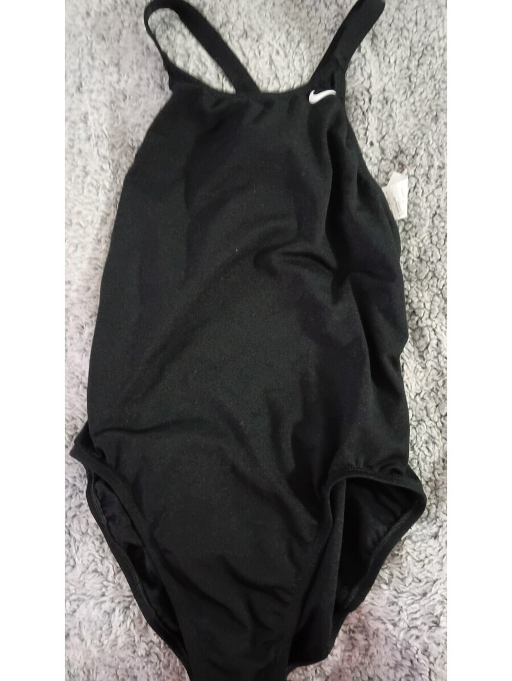 Nike Women's Black One-Piece Swimsuit Size 8